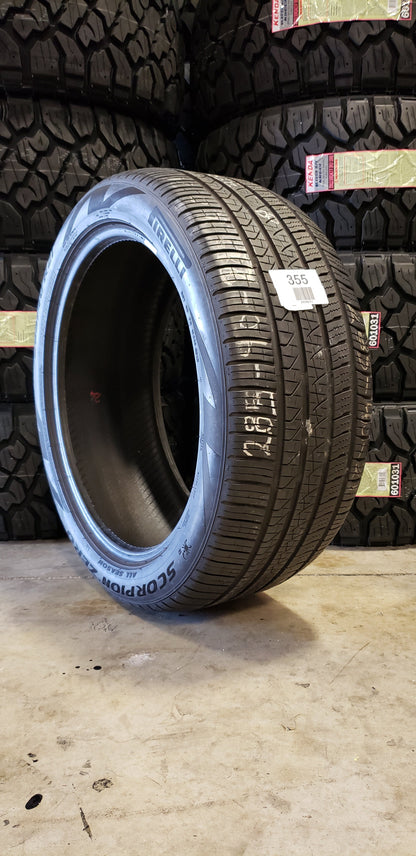 SINGLE 285/40R21 Pirelli Scorpion Zero 109 H XL - Used Tires
