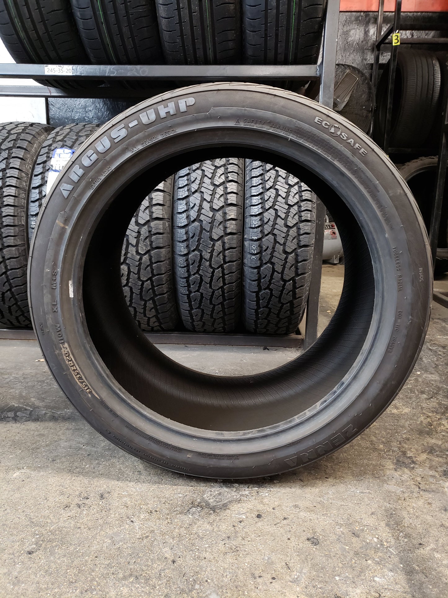 SET OF 2 315/35R20 Zenna Argus UHP 110 W XL - Used Tires