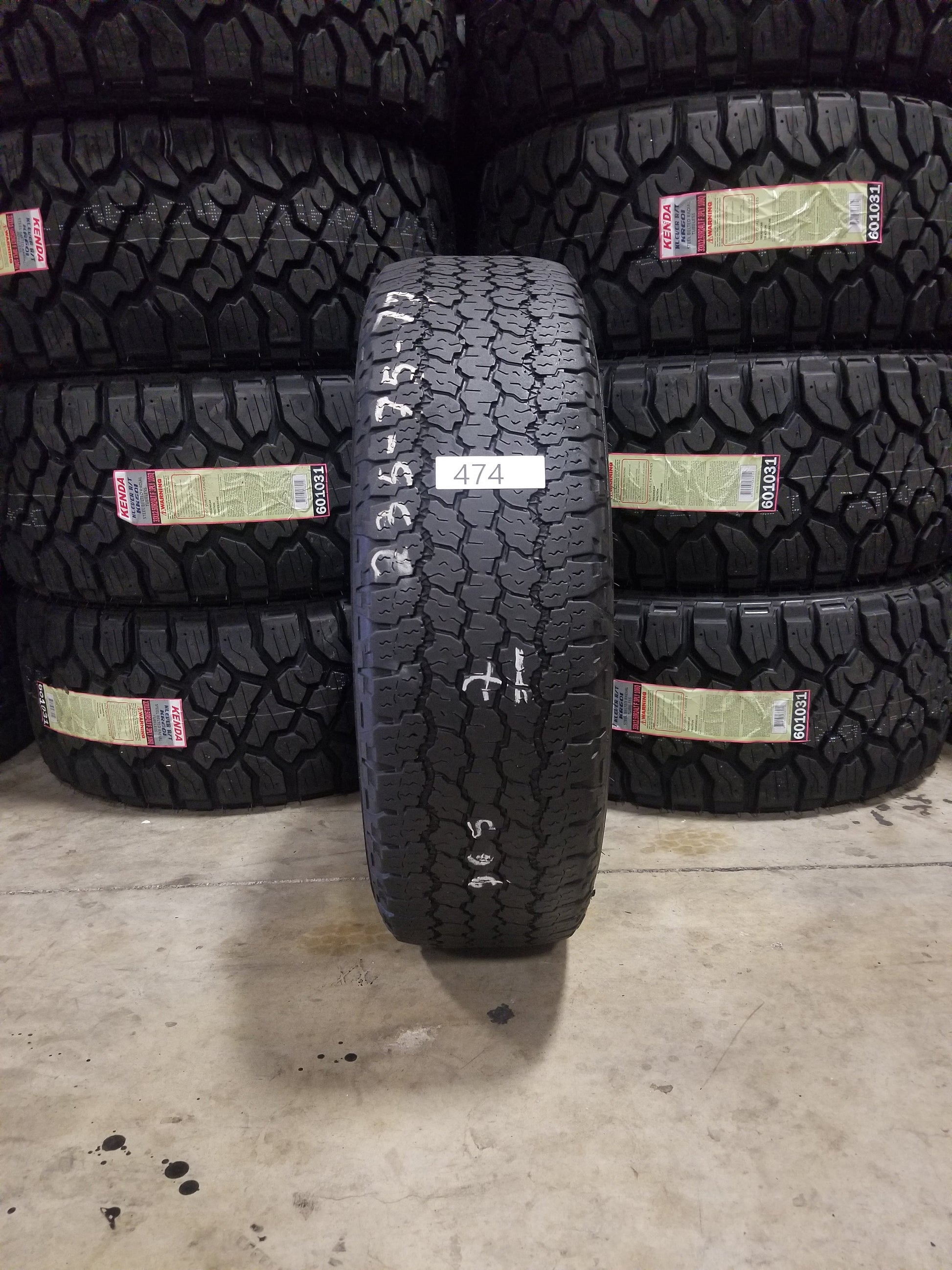 SET OF 4 235/75R17 GoodYear Wrangler A/T Adventure 109 T SL - Used Tires