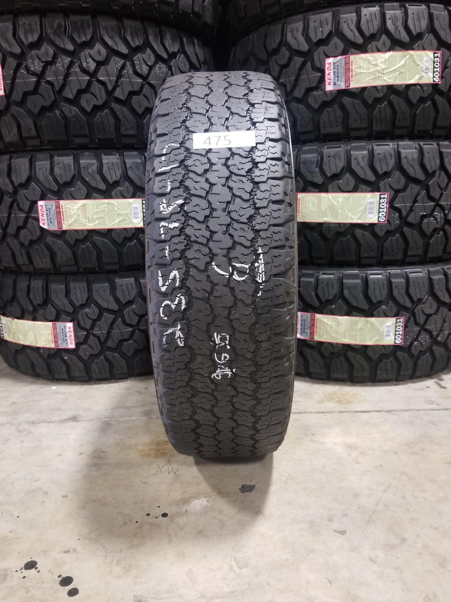 SET OF 2 235/75R17 GoodYear Wrangler A/T Adventure 109 T SL - Used Tires