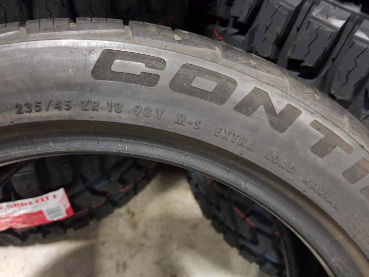 SINGLE 235/45R18 Continental Control Contact Sport A/S 98 Y XL - Used Tires