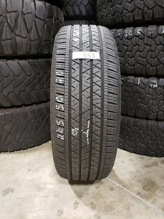 SINGLE 245/50R20 Continental Cross Contact LX Sport 102 H SL - Used Tires