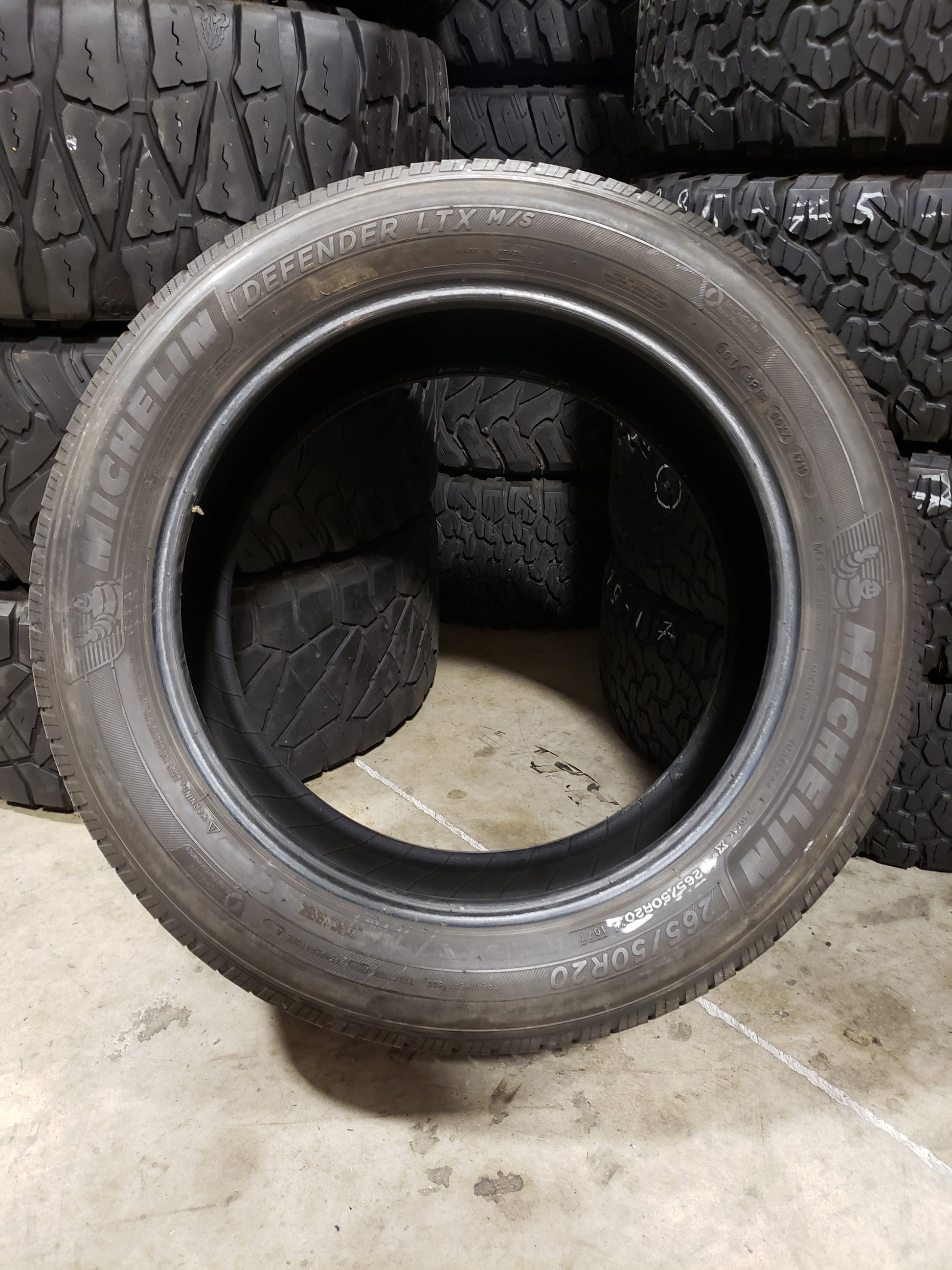 SET OF 2 245/50R20 Michelin Defender LTX m/s 107 T SL - Used Tires