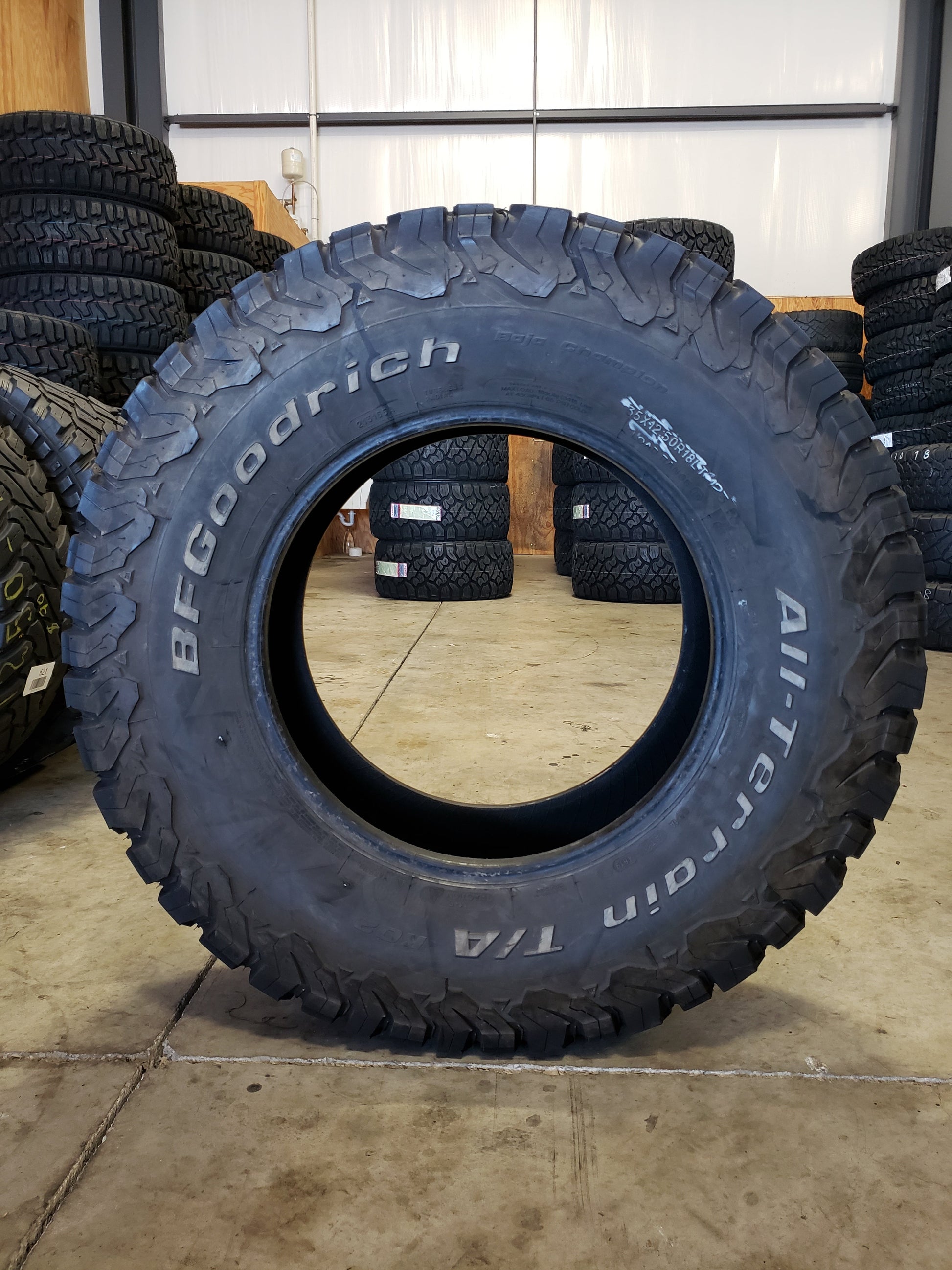 SINGLE 35X12.50R18 BFGoodrich All-Terrain T/A K02 123 R E - Used Tires