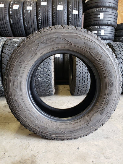 SET OF 2 245/70R17 Goodyear Wrangler All-Terrain 119/116 S E - Premium Used Tires