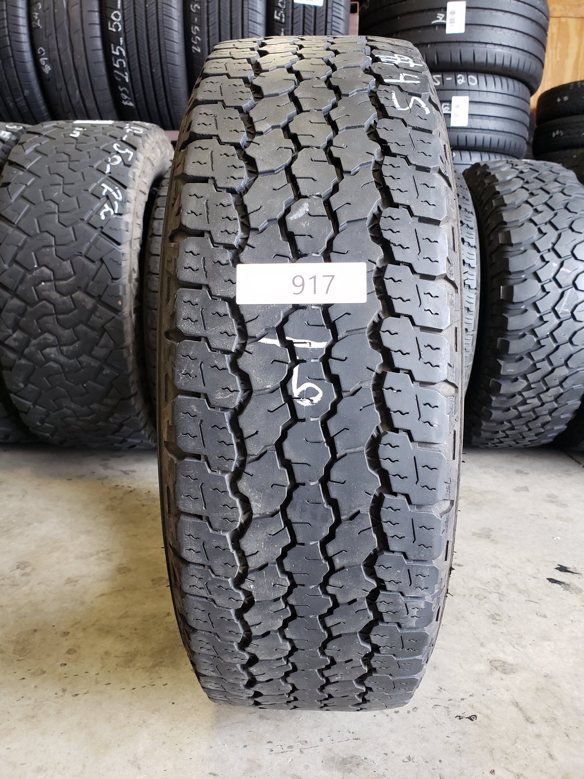 SET OF 2 245/70R17 Goodyear Wrangler All-Terrain 119/116 S E - Premium Used Tires
