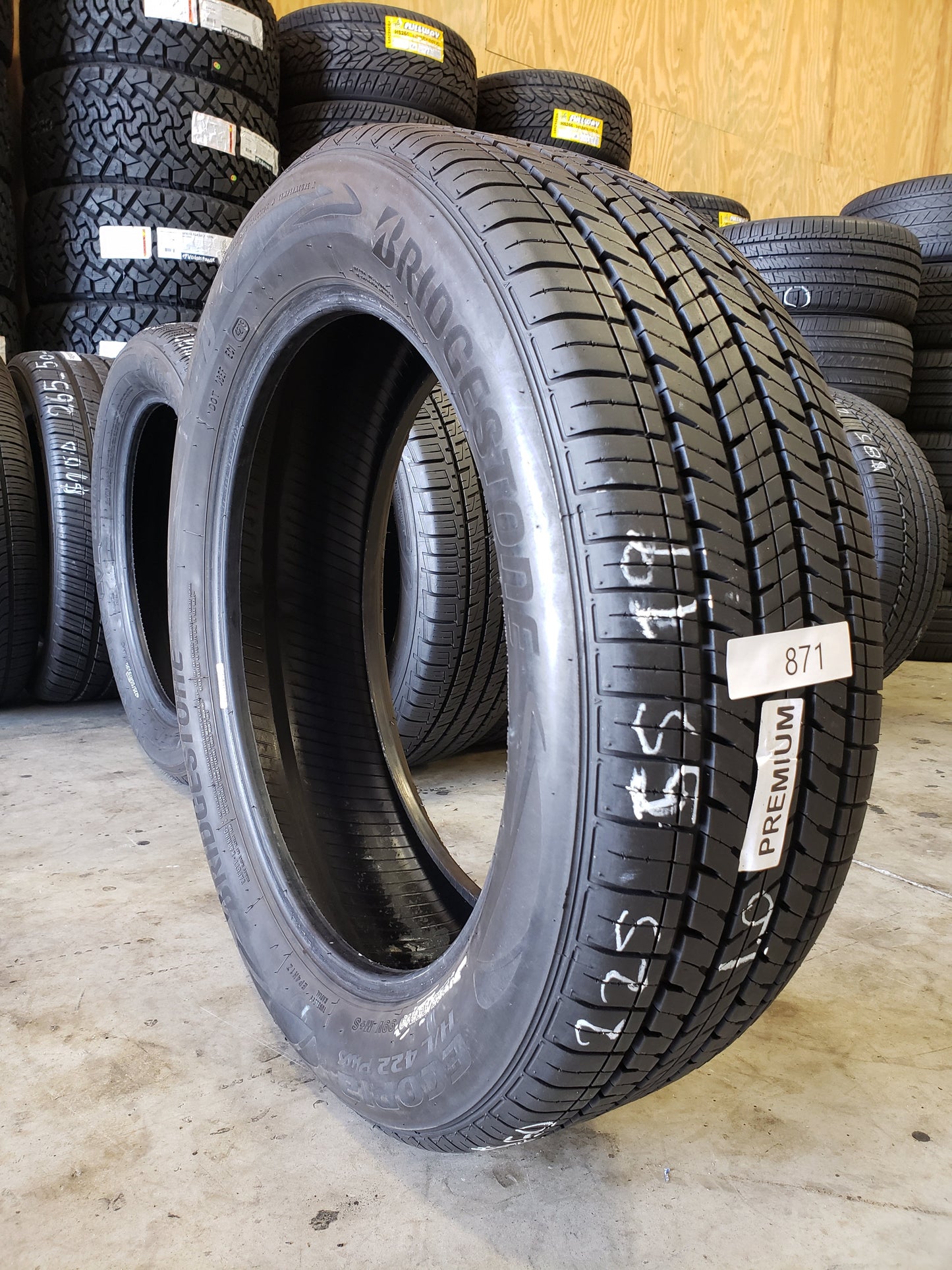 SET OF 2 225/55R19 Bridgestone Ecopia H/L 422 Plus 99 H SL - Premium Used Tires