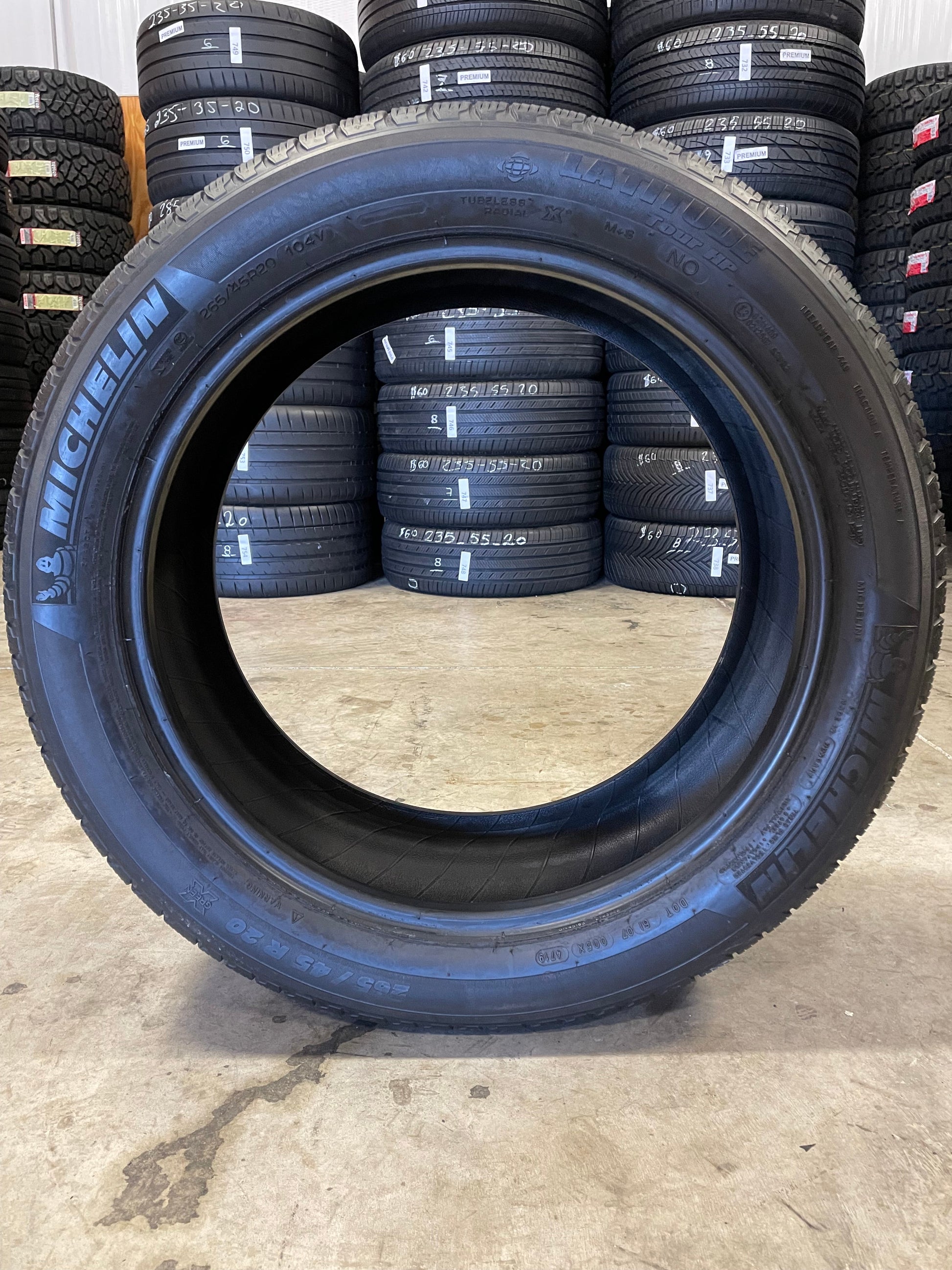 SINGLE 265/45R20 Michelin Latitude Tour HP 104 V SL - Premium Used Tires