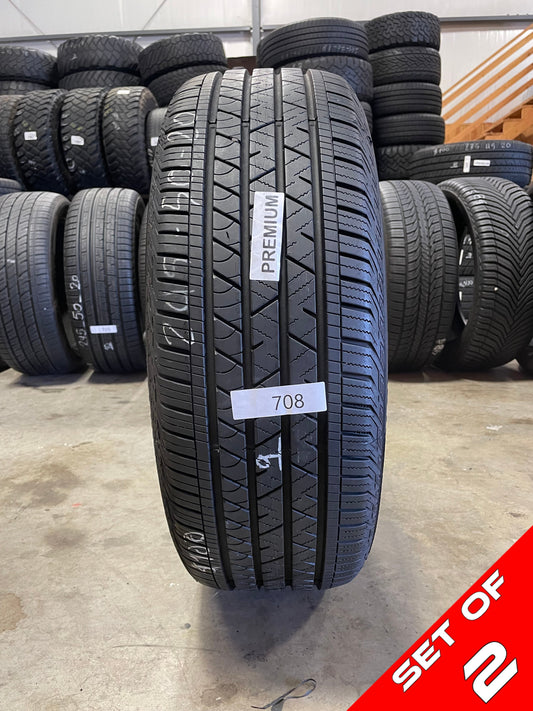 SET OF 2 245/50R20 Continental Cross Contact LX Sport 102 H SL - Premium Used Tires