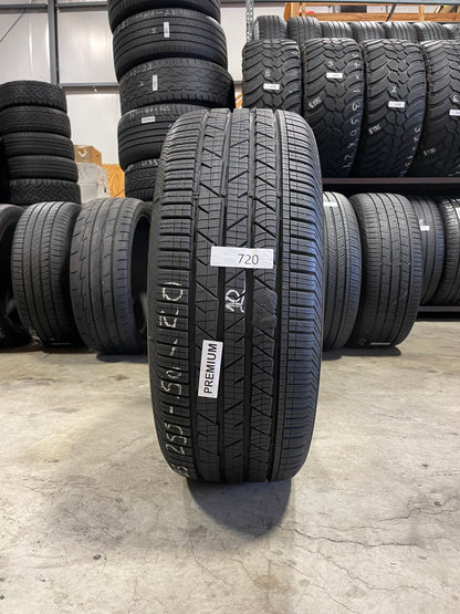 SINGLE 255/50R20 Continental Cross Contact LX Sport 109 H XL - Premium Used Tires
