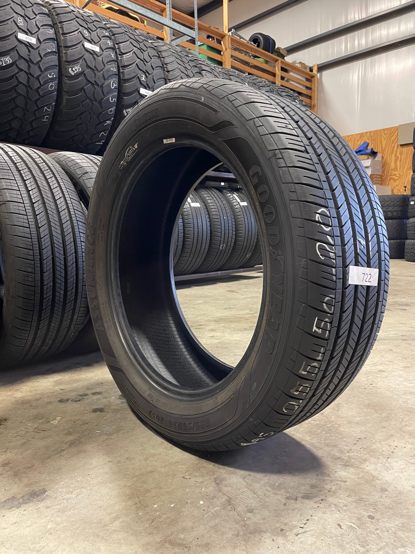 SET OF 3 255/50R20 GoodYear Assurance finesse 105 T SL - Premium Used Tires