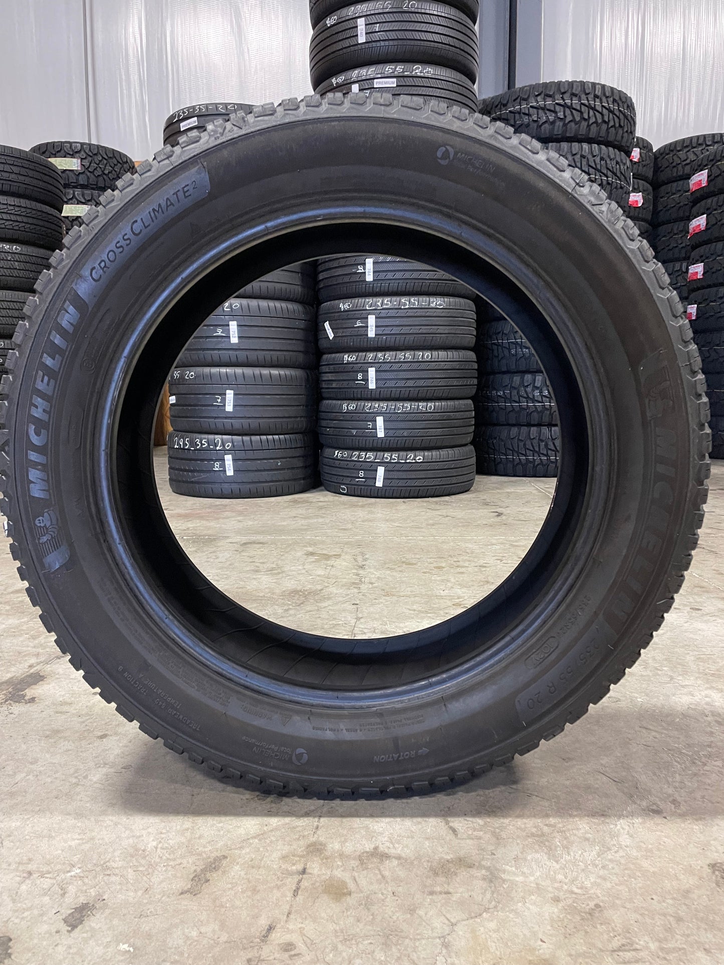 SET OF 2 235/55R20 Michelin Cross climate 2 102 V SL - Premium Used Tires