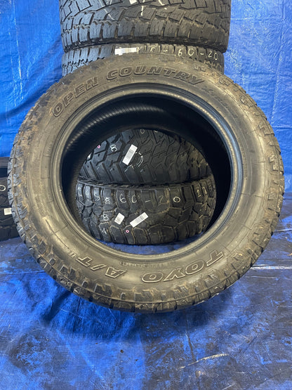 PAIR OF 295/55R20 Toyo Open Country AT II 123/120S E - Used Tires