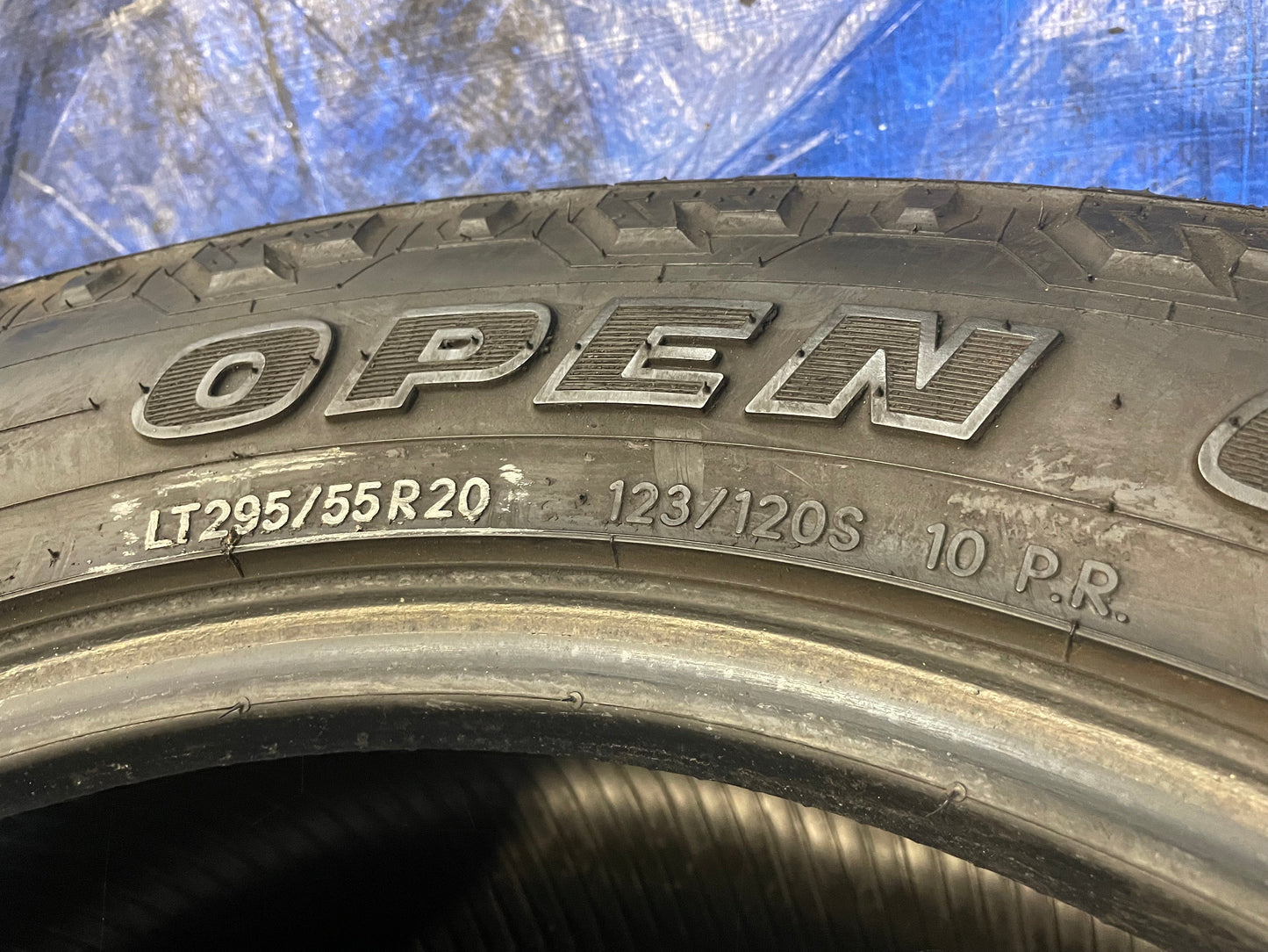 PAIR OF 295/55R20 Toyo Open Country AT II 123/120S E - Used Tires