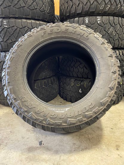 SINGLE 35x12.50R20 Federal Couragia M/T 121 Q E - Used Tires