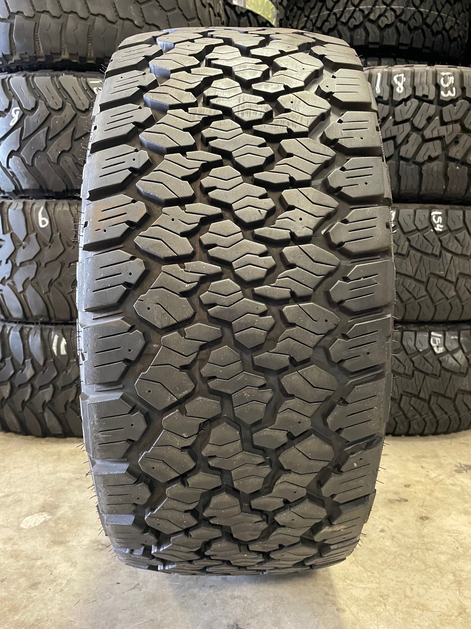 PAIR OF 33x12.50R20 General Grabber A/T 114S E - Used Tires