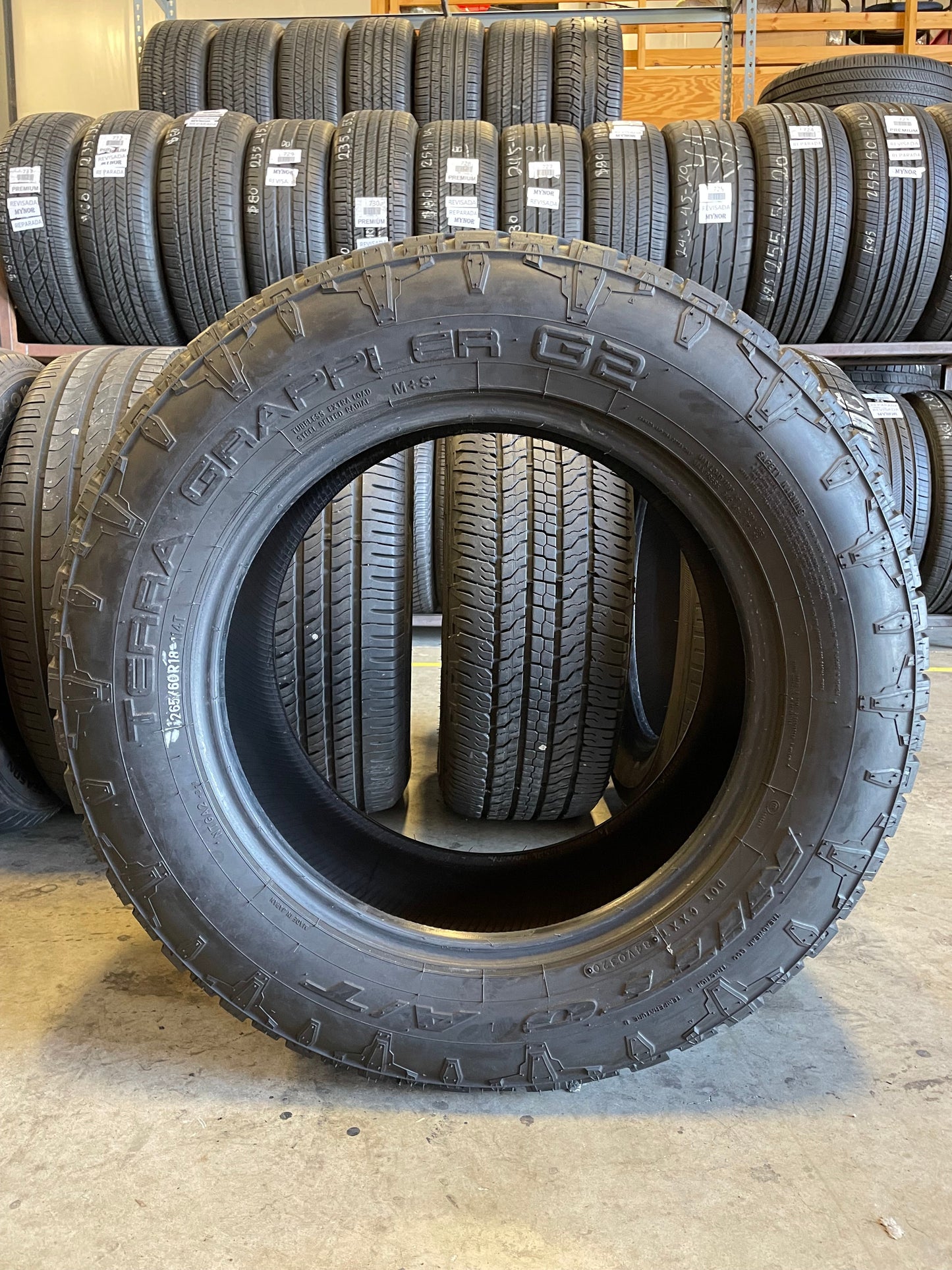 SINGLE 265/60R18 Nitto Terra Grappler G2 114 T SL - Used Tires
