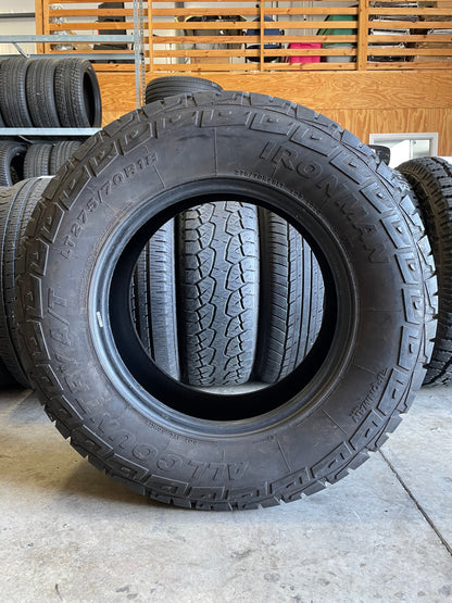 SET OF 2 275/70R18 Ironman All Country A/T 125/122 Q E - Premium Used Tires