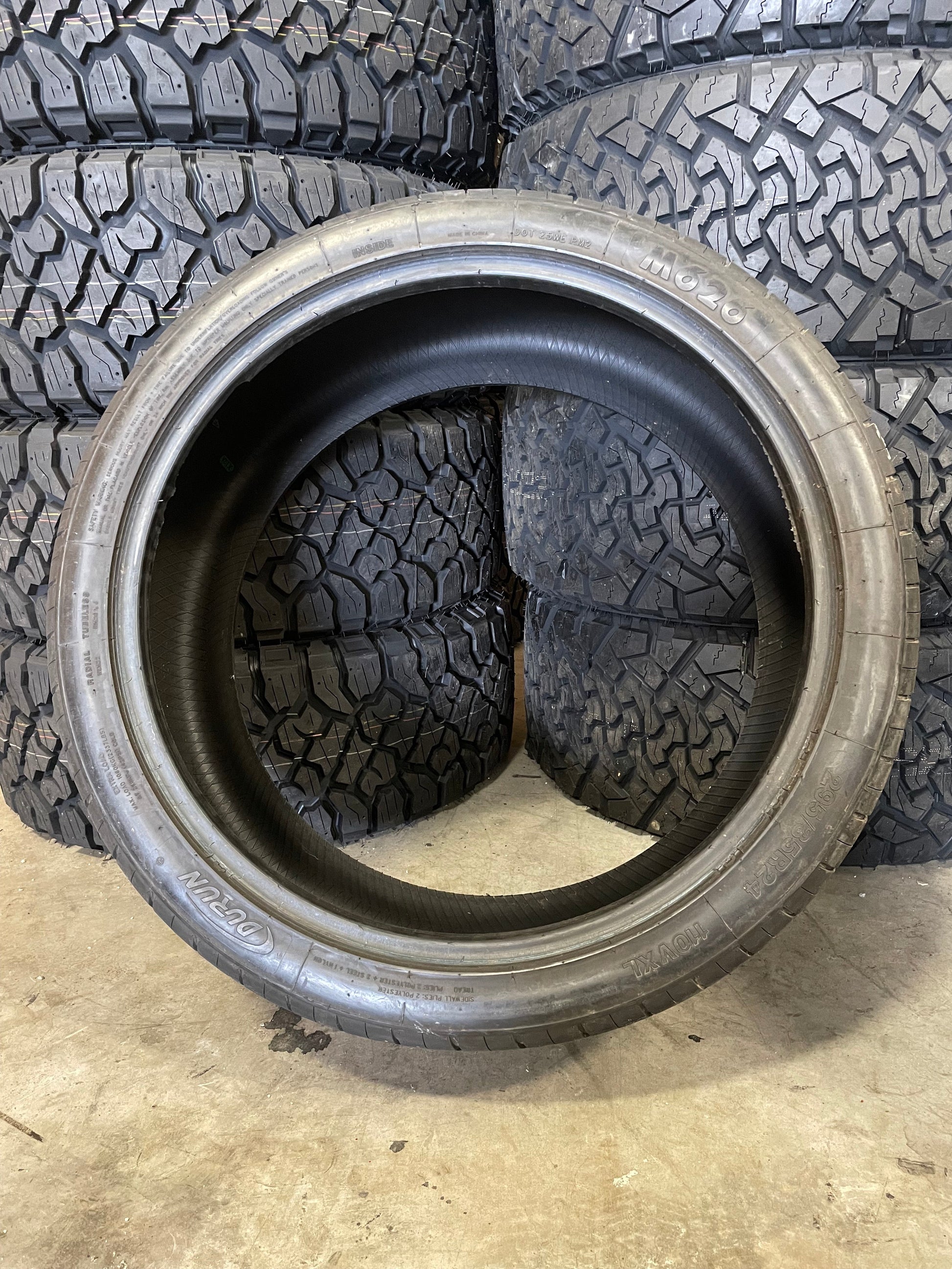 PAIR OF 295/35R24 Durun M626 110V XL - Used Tires