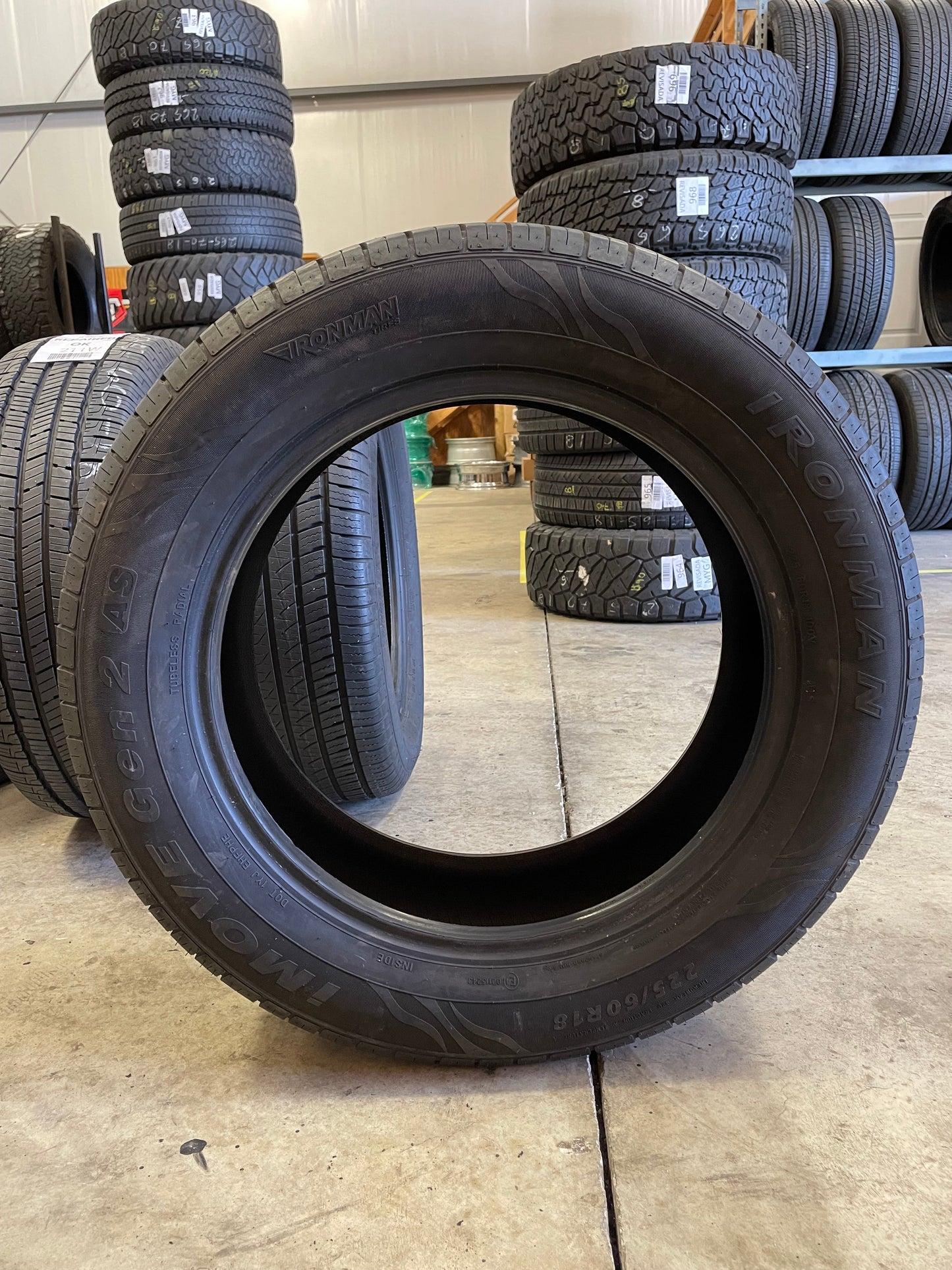 SINGLE 225/60R18 Ironman Imove Gen 2 AS 100 V SL - Used Tires