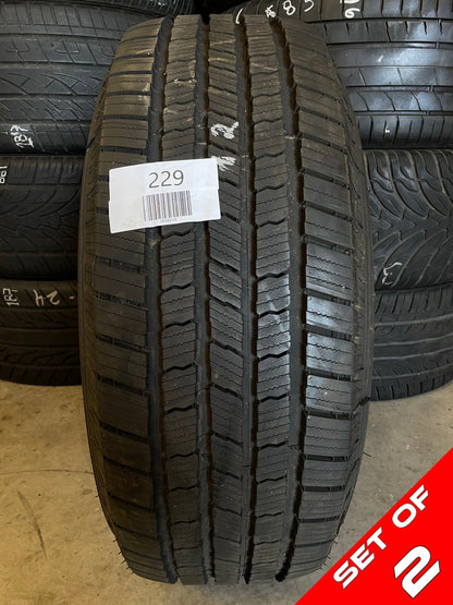 SET OF 2 265/60R18 Michelin Defender LTX M/S 110T XL - Used Tires