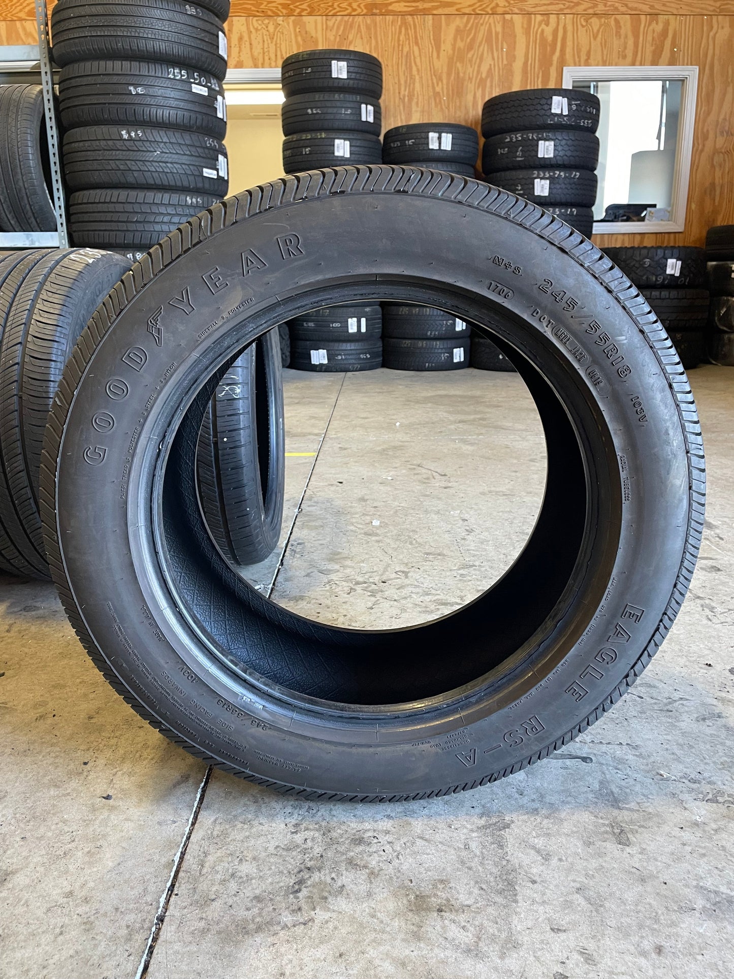 SINGLE 245/55R18 Goodyear Eagle RS-A 103 V SL - Premium Used Tires