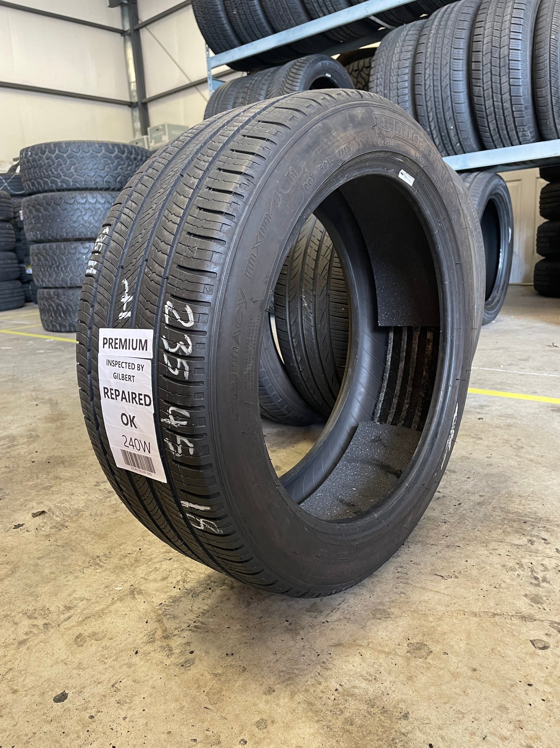 SINGLE 235/45R18 Michelin Primacy mxm4 T1 98 W XL - Premium Used Tires