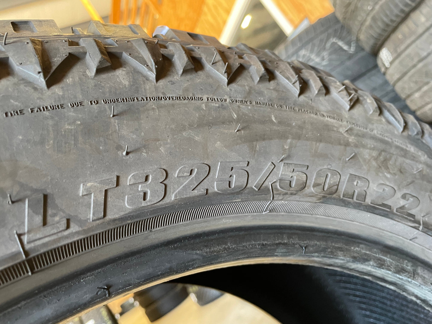 SET OF 4 325/50R22 Atturo Trail Blade XT 122S E - Used Tires
