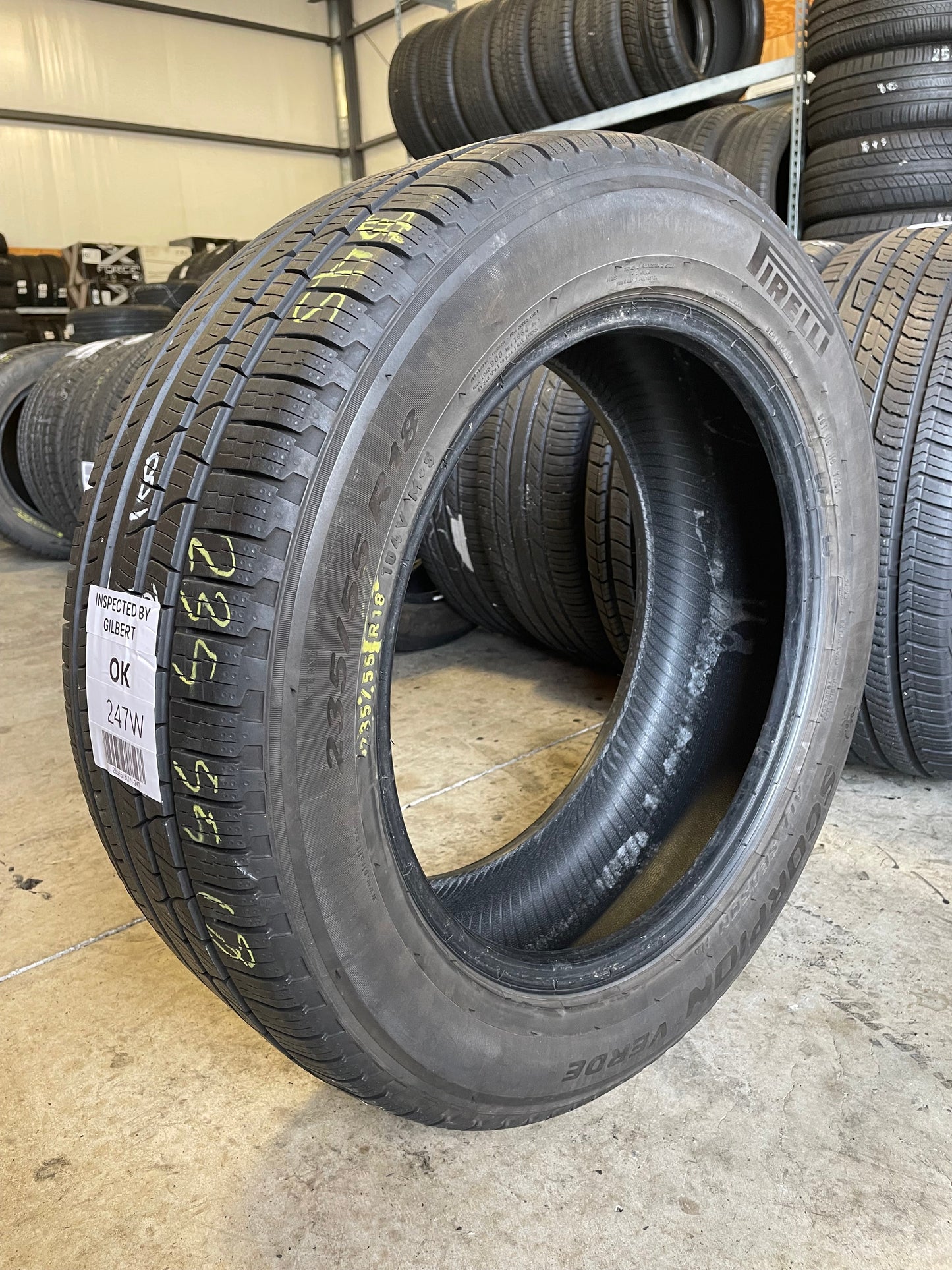 SET OF 2 235/55R18 Pirelli Scorpion Verde All Season Plus 104 V XL - Used Tires