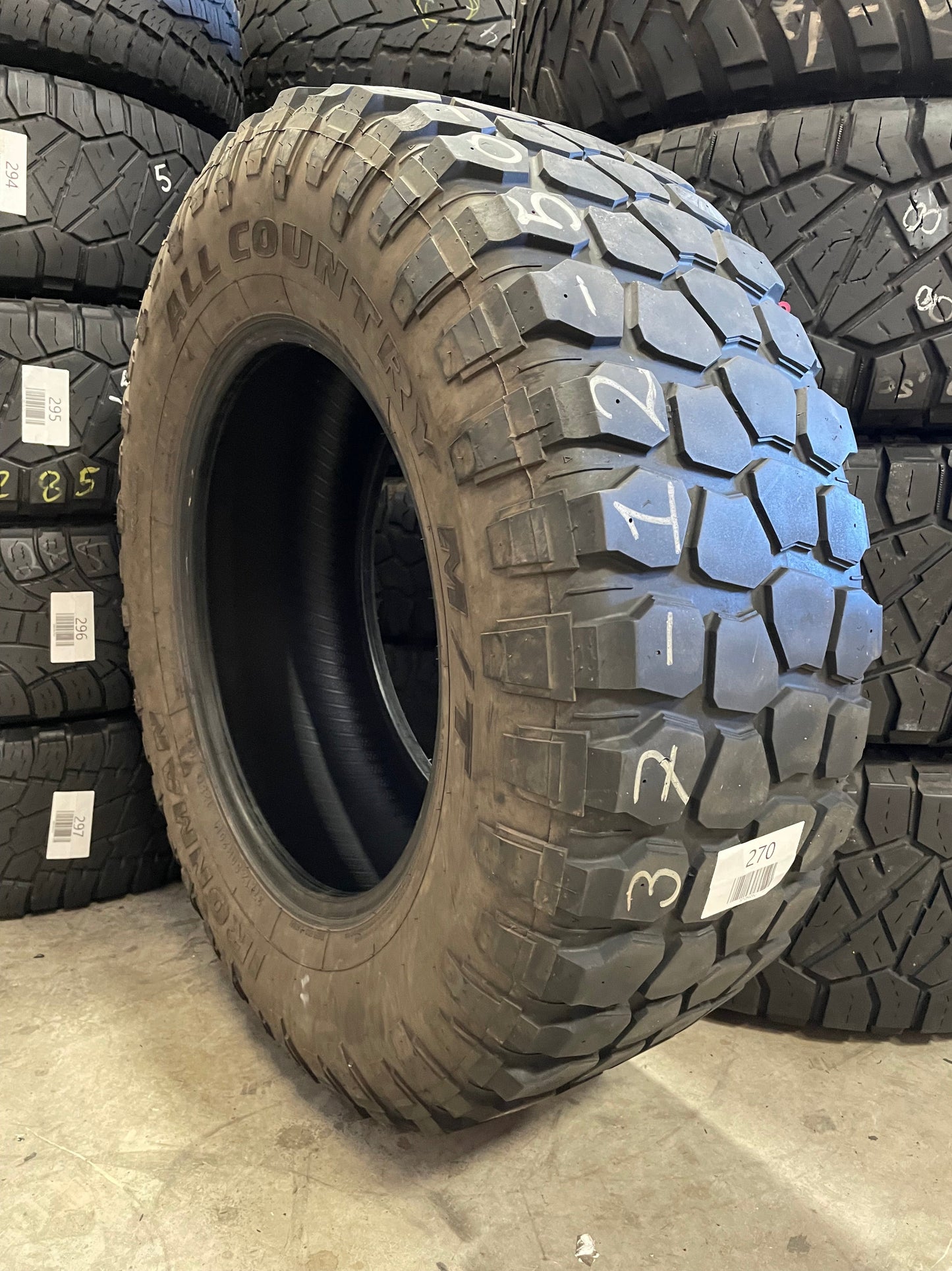 SINGLE 37x12.50R20 IronMan All Country M/T 128 Q F - Used Tires
