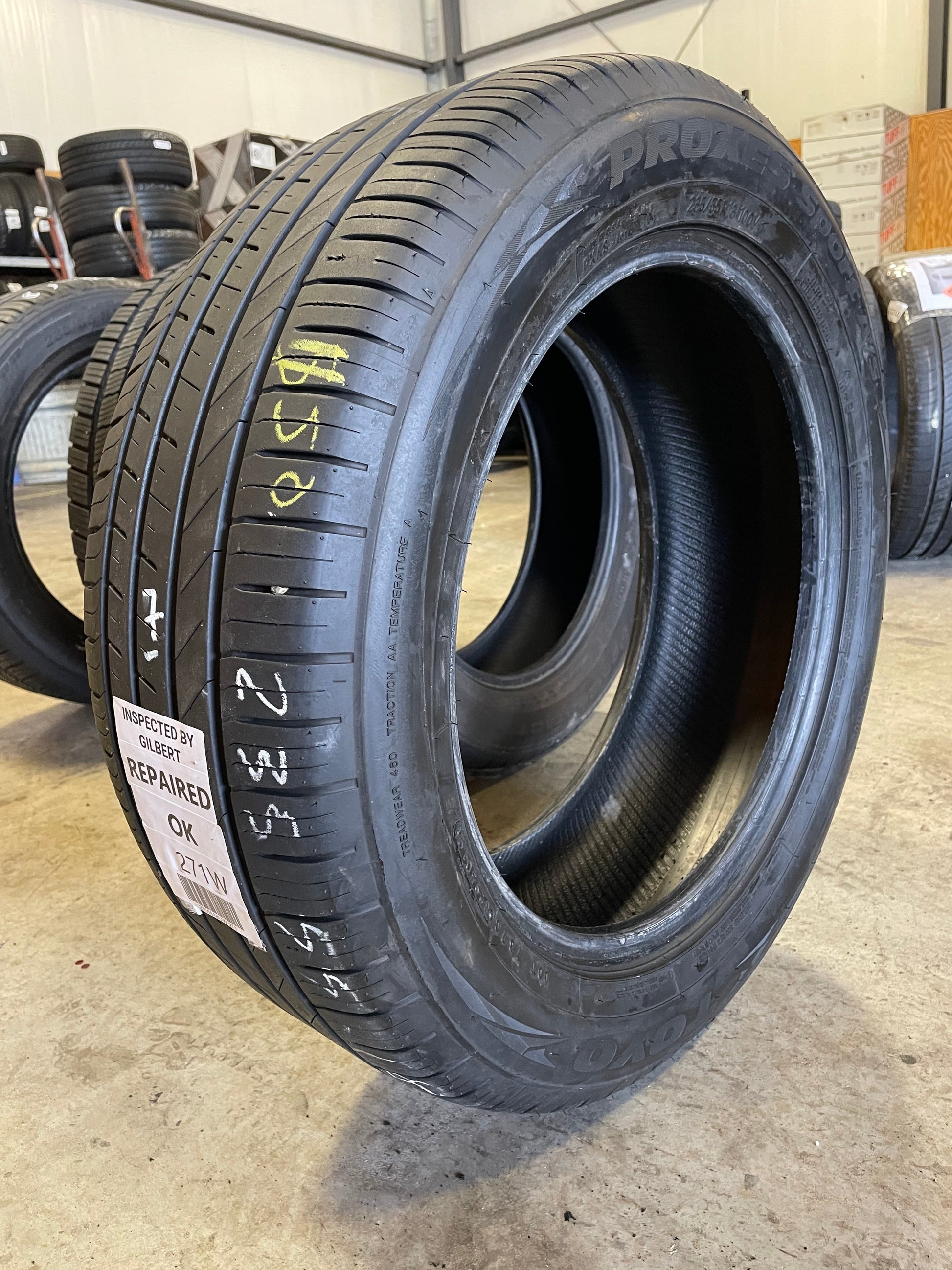 SINGLE 235/55R18 Toyo Proxes Sport A/S 100 V SL - Used Tires