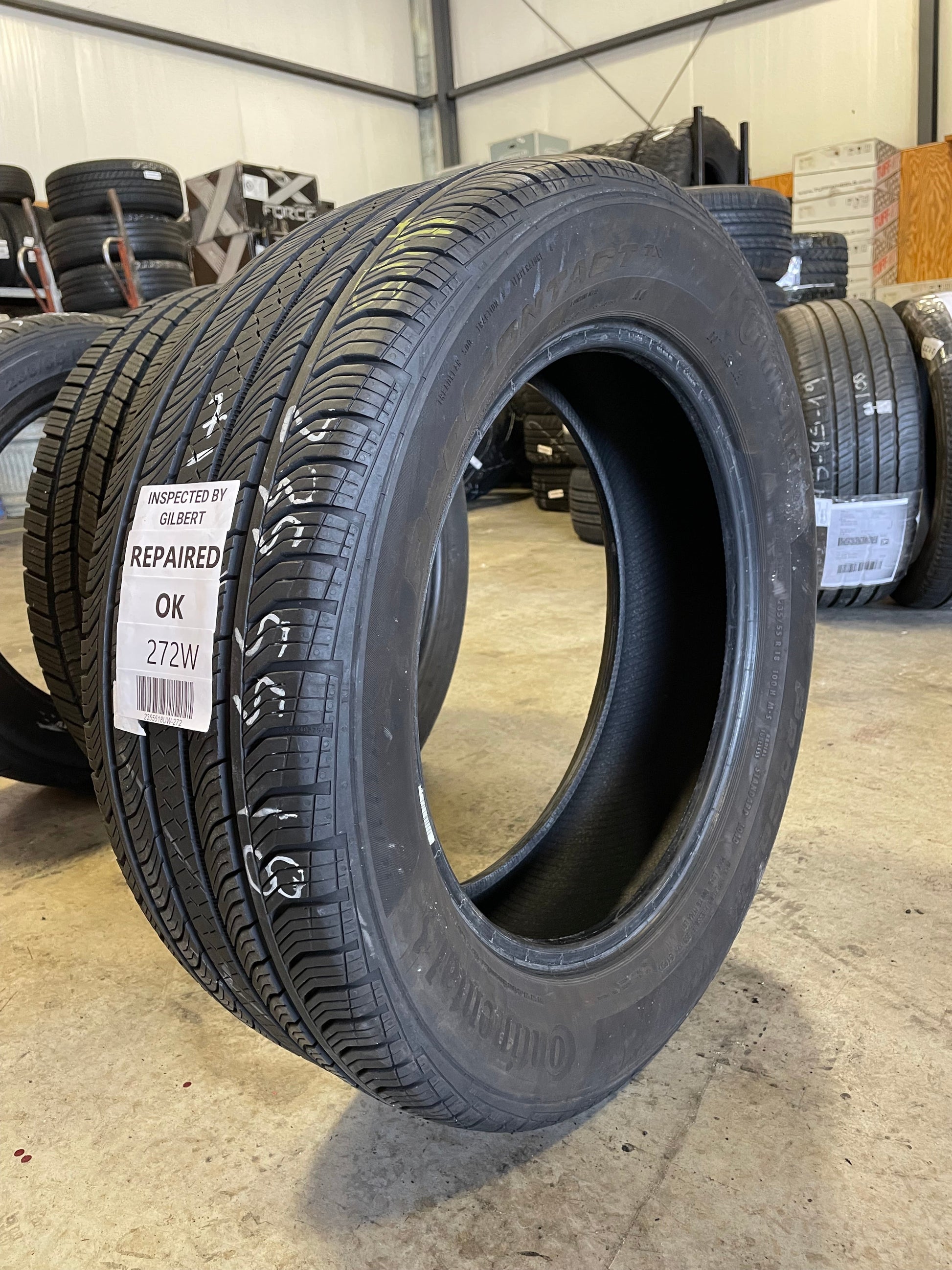 SINGLE 235/55R18 Continental ProContact TX 100H SL - Used Tires