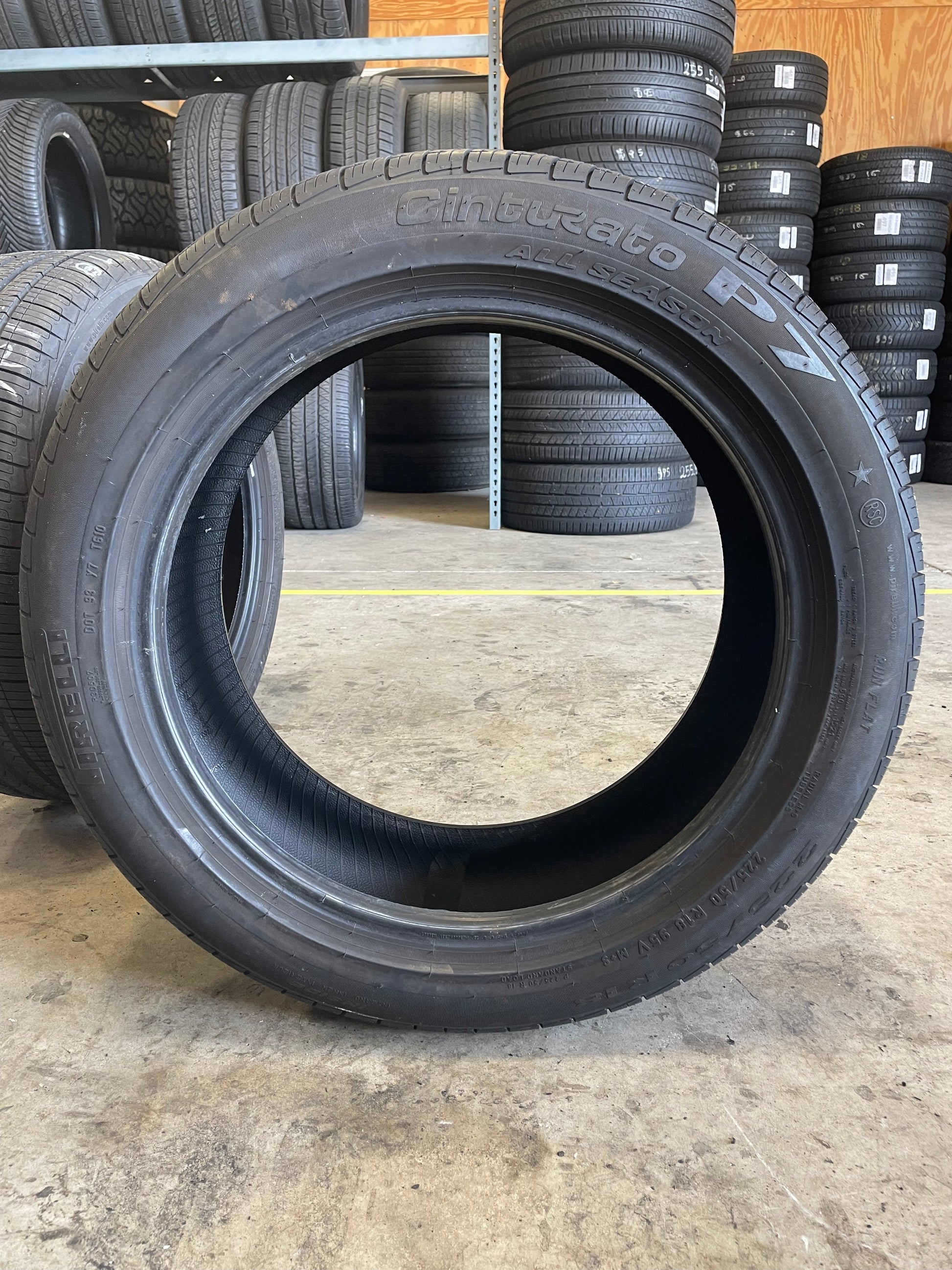 SET OF 2 225/50R18 Pirelli Cinturato P7 Run flat 95 V SL - Premium Use –  High Tread Used Tires
