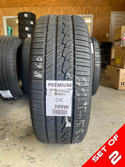 SET OF 2 225/55R18 Sumitomo HTR A/S P03 98 V SL - Premium Used Tires