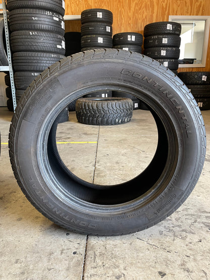 SINGLE 255/55R18 Continental SureContact LX 109 V XL - Used Tires