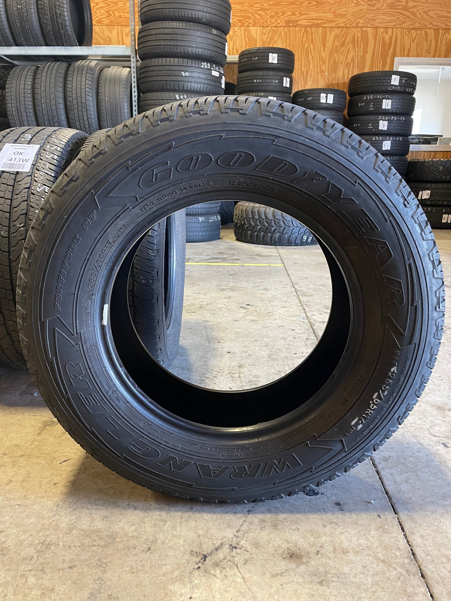 SET OF 4 255/65R17 Goodyear Wrangler Fortitude HT 110T - Used Tires