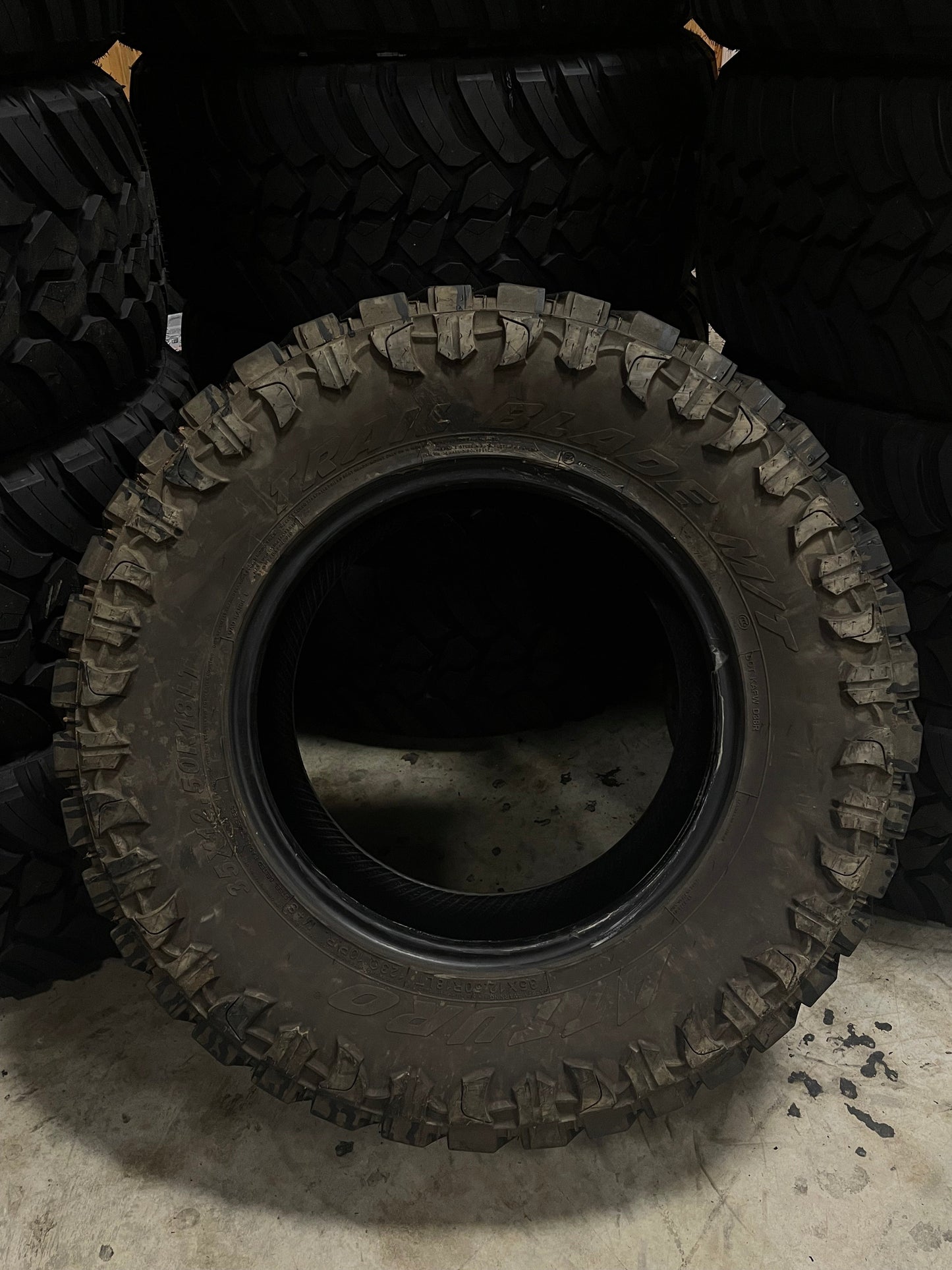 SET OF 3 35x12.50R18 ATTURO Trail Blade MT 123 Q E - Used Tires