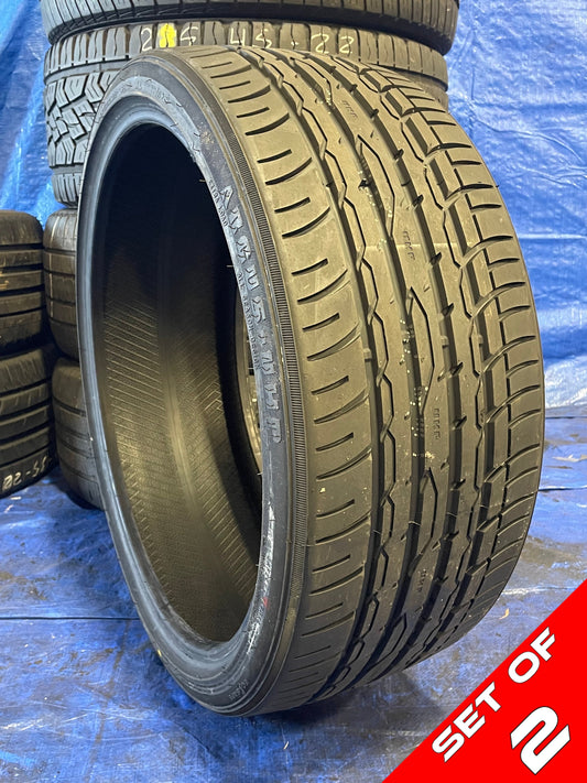 SET OF 2 255/30R22 ZENNA Argus-UHP 95 W XL - Used Tires