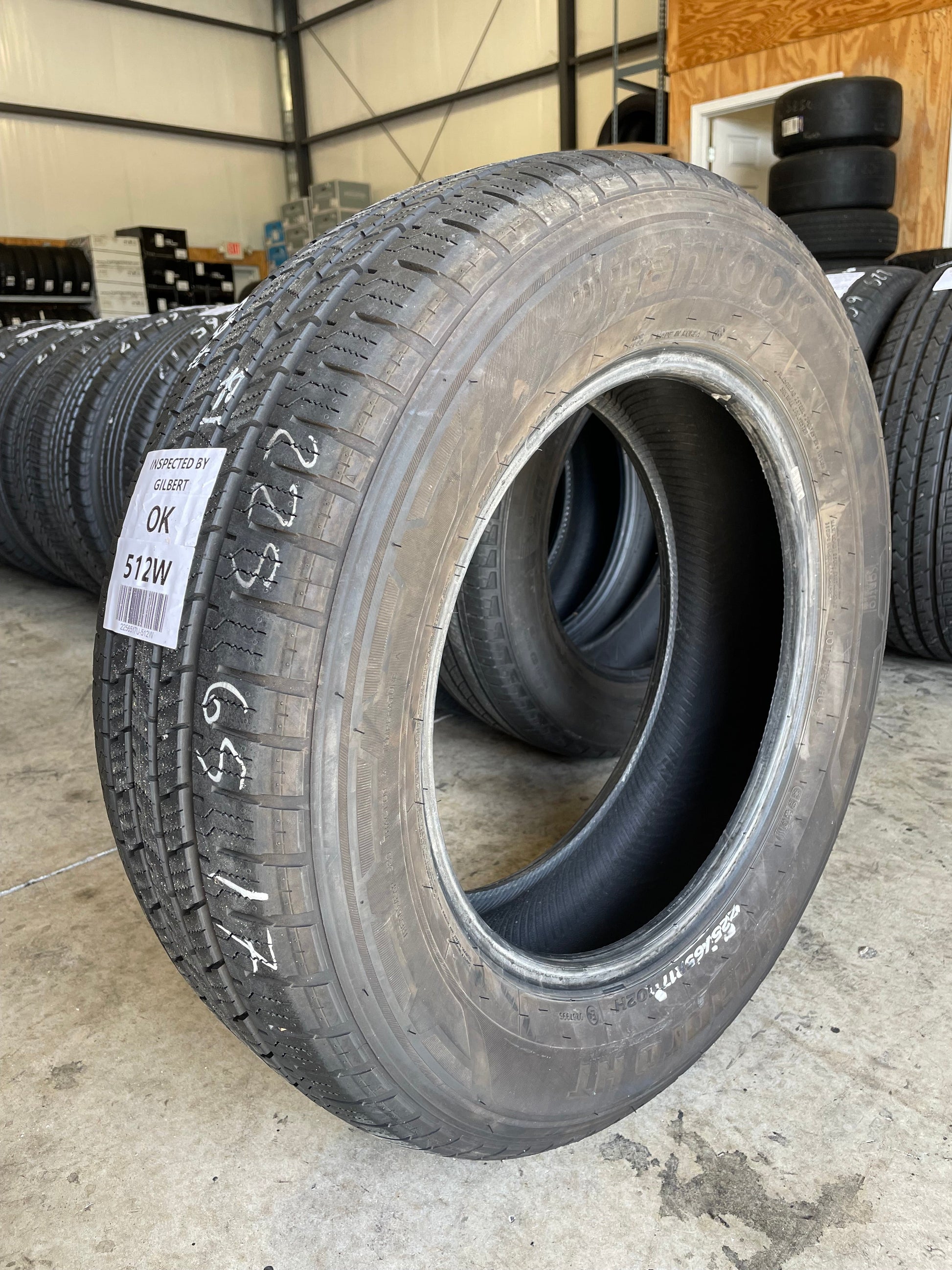 SET OF 4 225/65R17 Hankook Dynapro HT 102 H SL - Used Tires