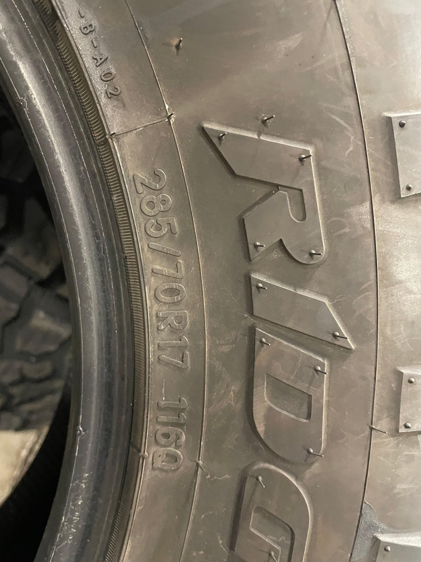 SET OF 2 285/70R17 Nitto Ridge Grappler 116 Q - Used Tires