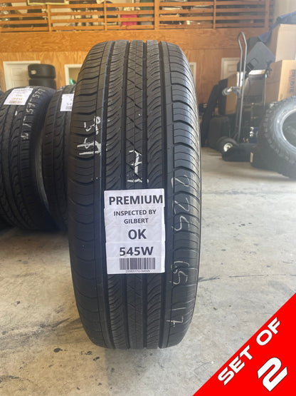 SET OF 2 225/65R17 Continental ProContact TX 102 H SL - Premium Used Tires