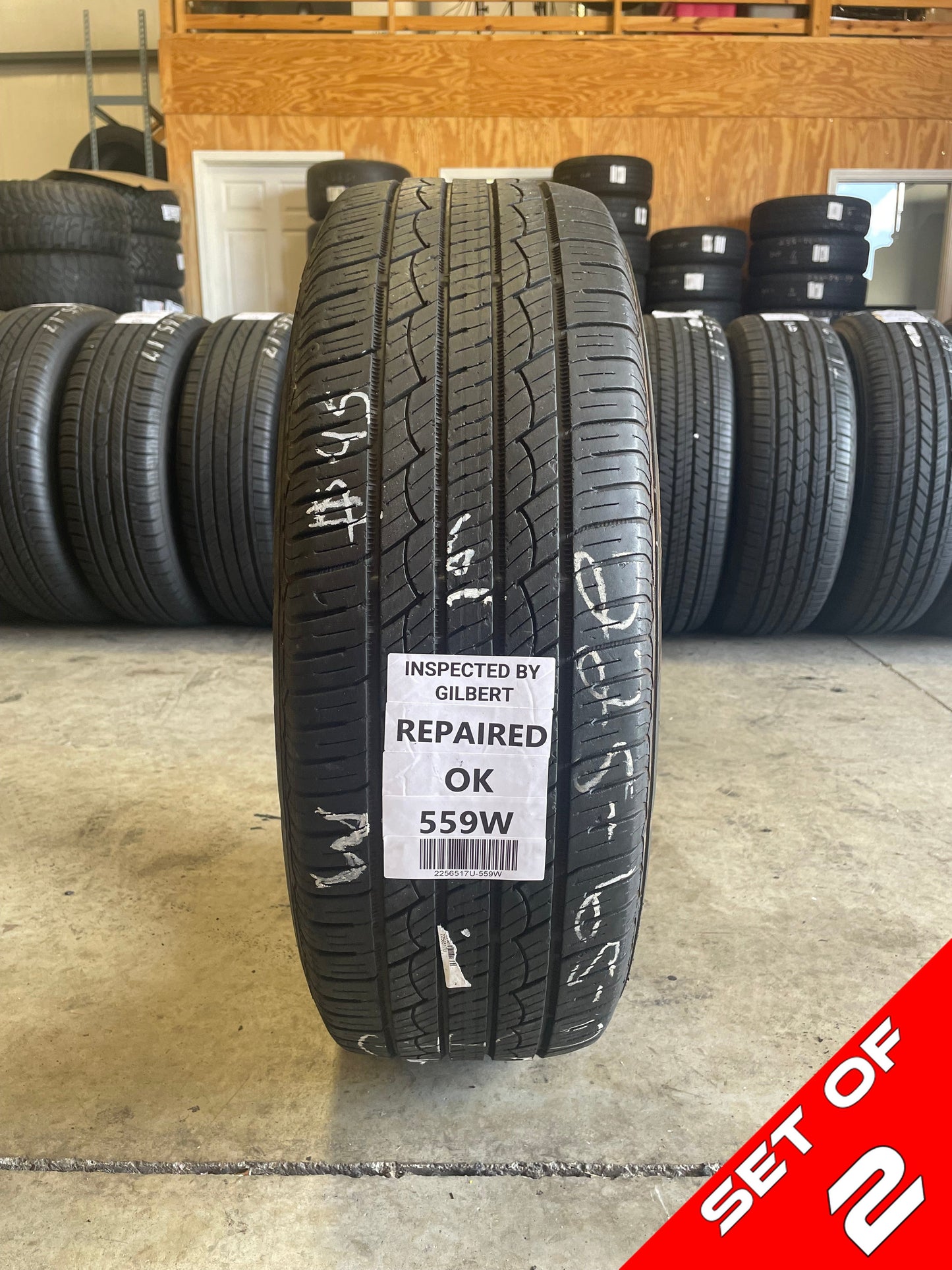 SET OF 2 225/65R17 Continental Control Contact Tour A/S Plus 102 H SL - Used Tires