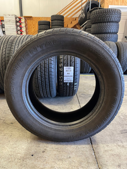 SINGLE 225/65R17 Continental Crosscrontact LX20 102 T SL - Used Tires