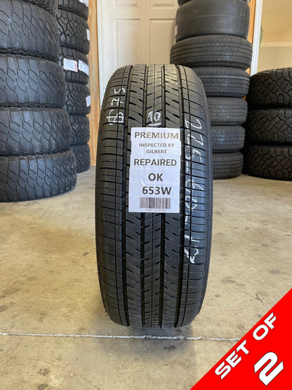 SET OF 2 225/60R17 Bridgestone Ecopia H/L 422 Plus 99 H SL - Premium Used Tires