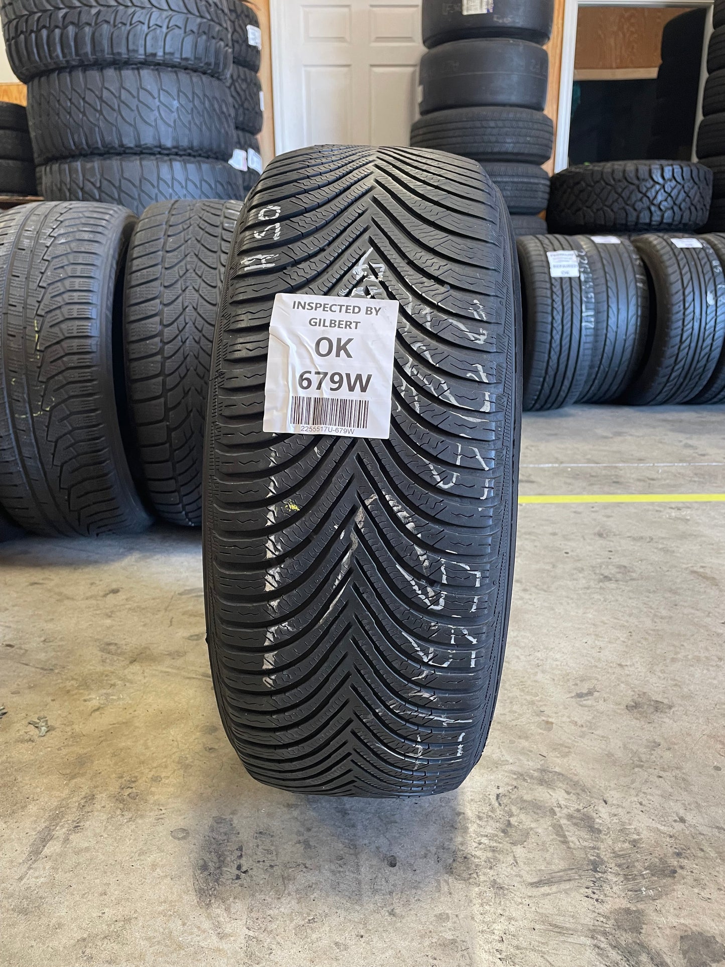 SINGLE 225/55R17 Michelin Alpin 5 101 V XL - Used Tires
