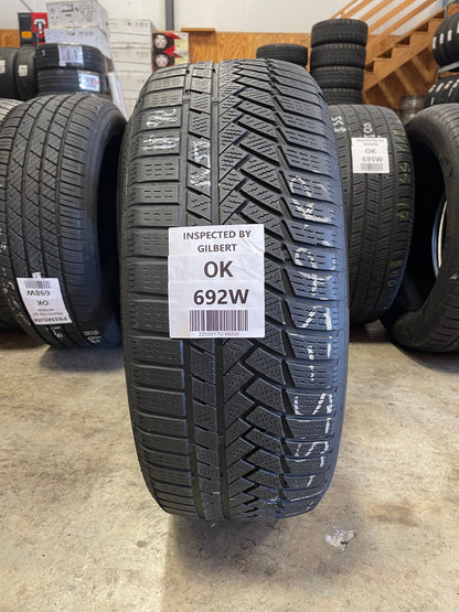 SINGLE 225/55R17 Continental WinterContact TS850P 101 V XL - Used Tires
