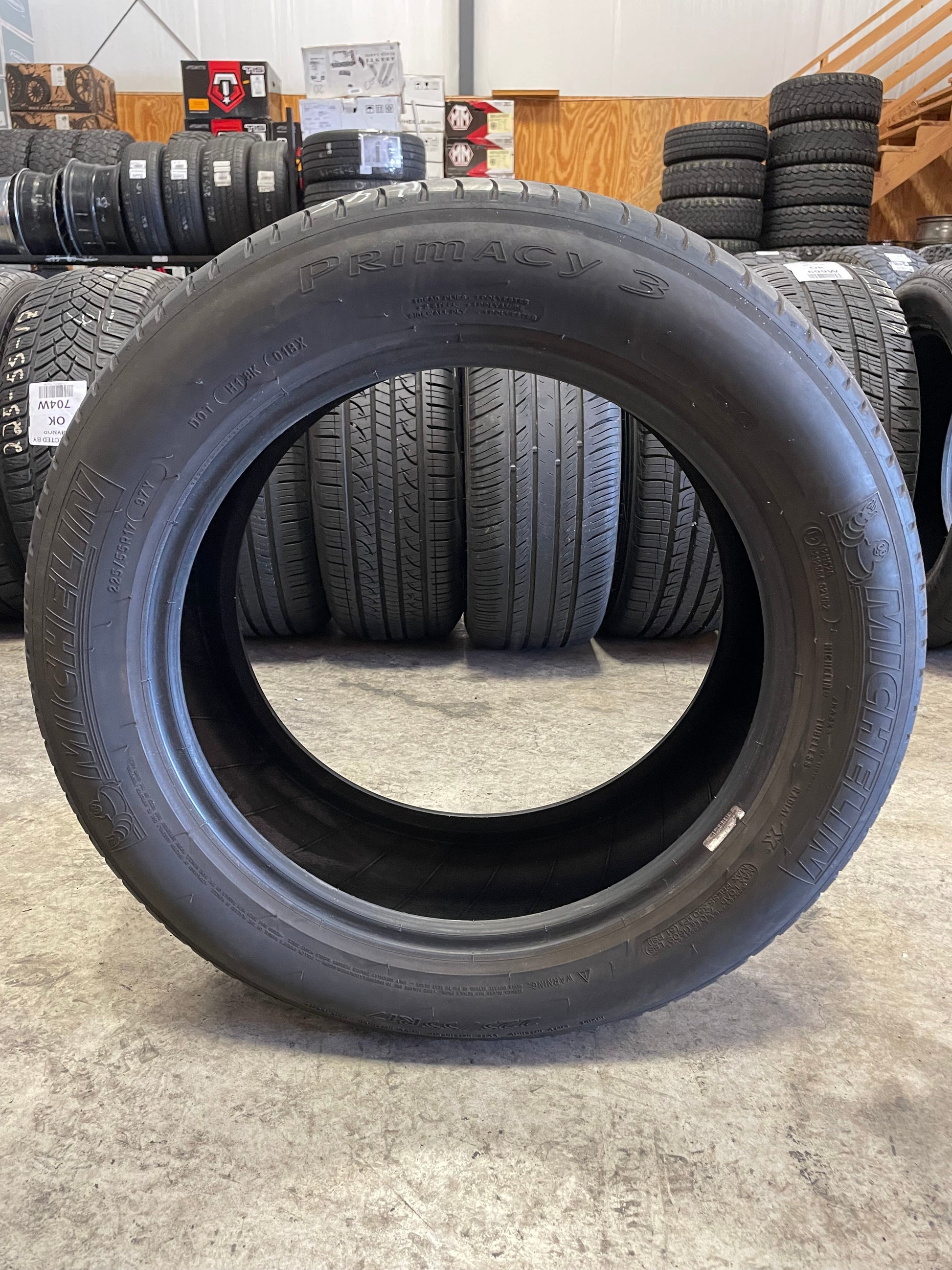 SINGLE 225/55R17 Michelin Primacy 3 97 Y SL - Used Tires