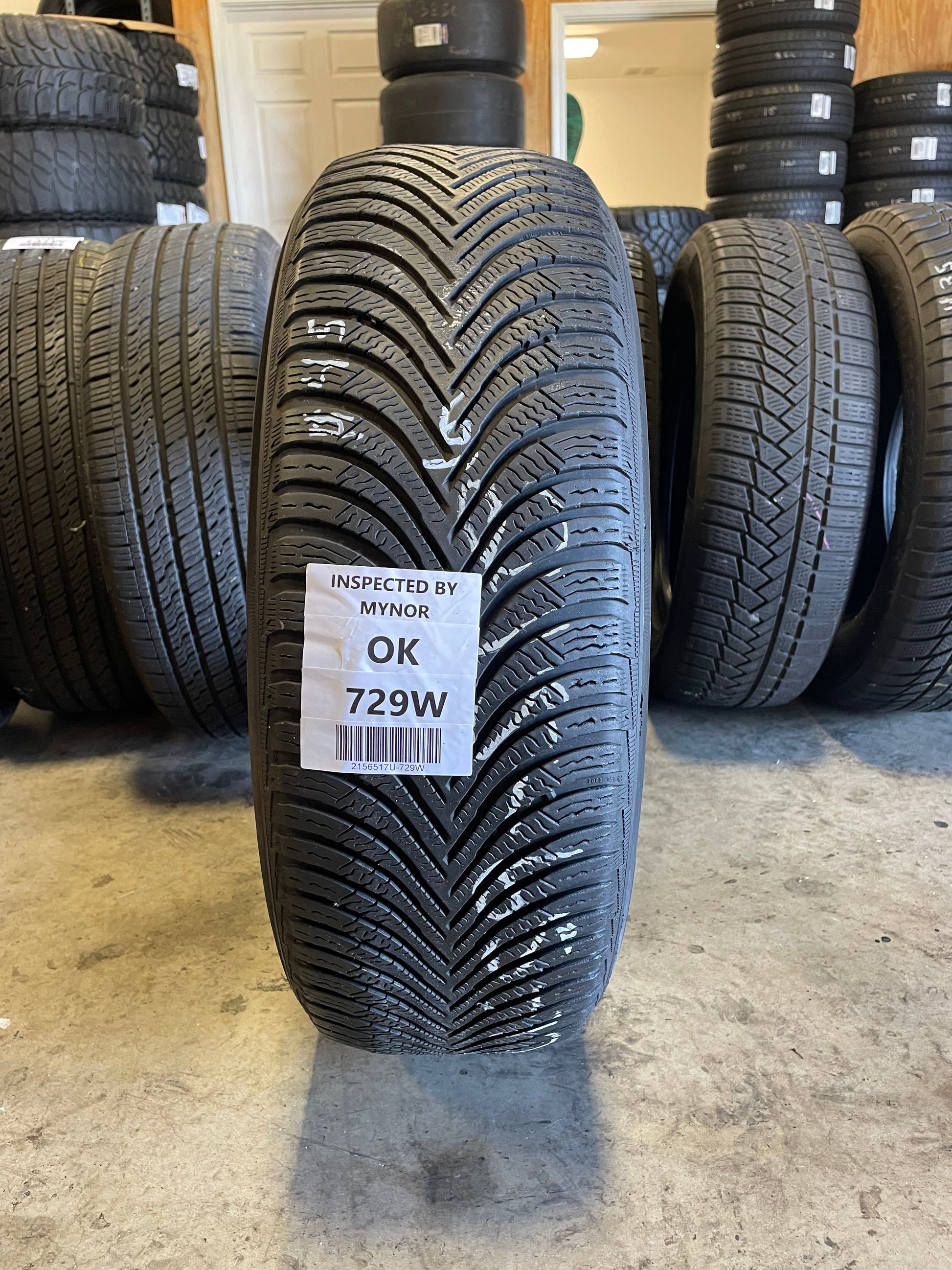 SET OF 4 215/65R17 Michelin Alpin 5 99 H SL - Used Tires