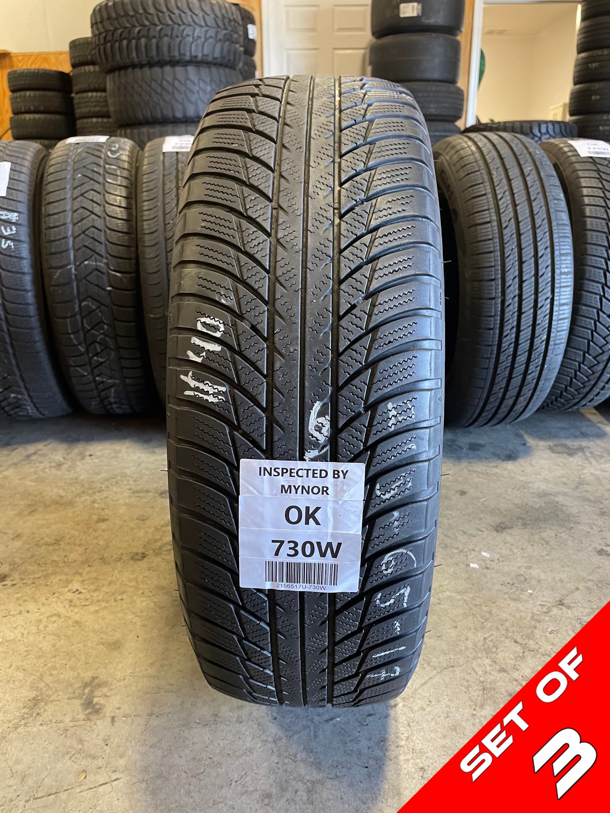 SET OF 3 215/65R17 Bridgestone Blizzak LM001 99 H SL - Used Tires