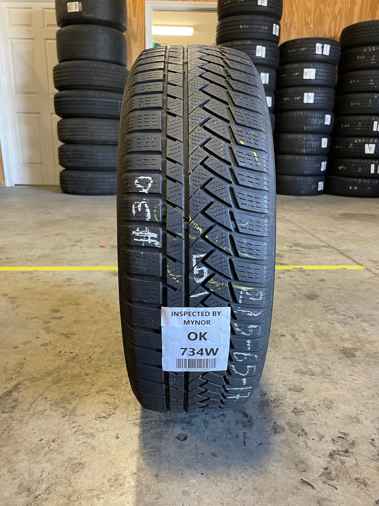 SET OF 3 215/65R17 Continental WinterContact TS850P 99 T SL - Used Tires